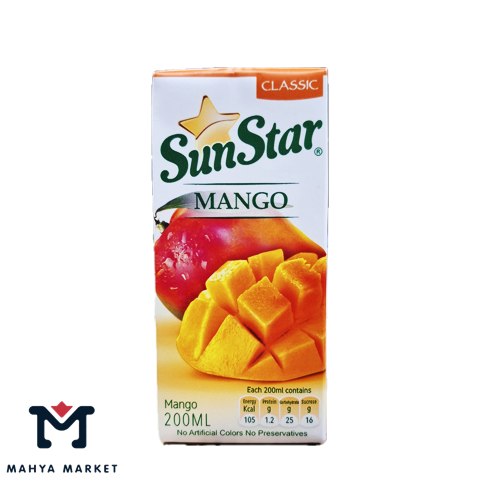 آبمیوه انبه سان استار حجم 200 میلی لیتری