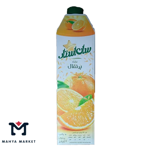 آبمیوه پرتقال سان استار حجم 1 لیتری