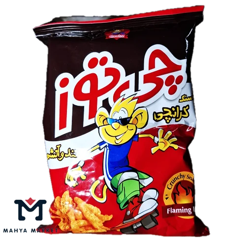 اسنک کرانچی تند و آتشین چی توز وزن 95 گرمی