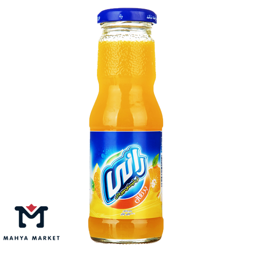 نوشیدنی پرتقال رانی ظرف شیشه ای حجم 200 میلی لیتری