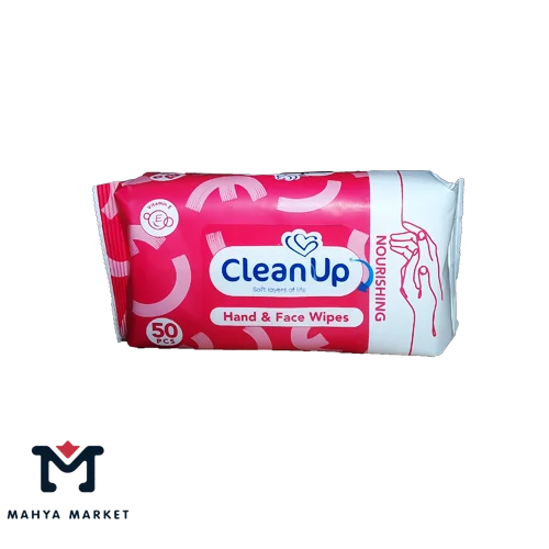 دستمال مرطوب کلین آپ پاک کننده دست و صورت