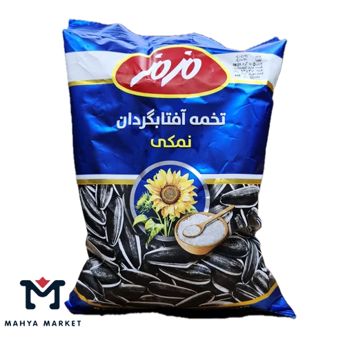 تخمه آفتابگردان نمکی مزمز وزن 105 گرمی