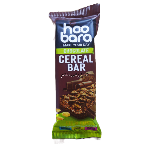 نات بار غلات شکلاتی با روکش شکلات هوبارا وزن 35 گرمی