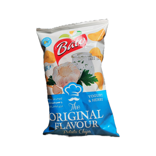چیپس با طعم ماست و سبزیجات باتو 60 گرم