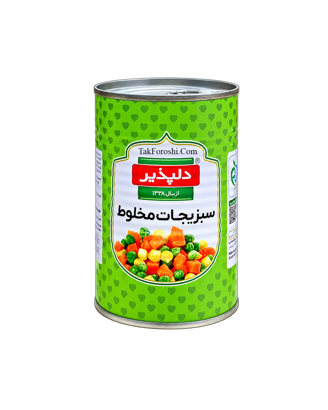 کنسرو مخلوط سبزیجات دلپذیر 420 گرمی